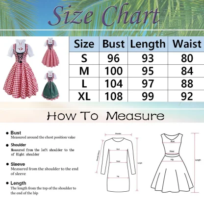 Modest Plaid Dirndl Dress - Image 7