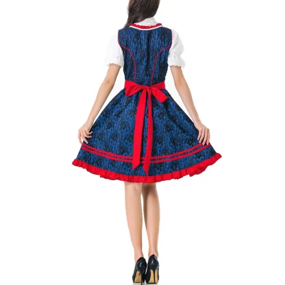 A-line Ruffle Hem Dirndl Dress - Image 6