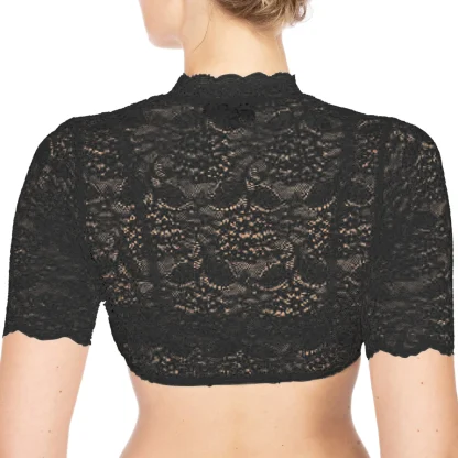 Sexy Sheer Lace Dirndl Shirt - Image 4
