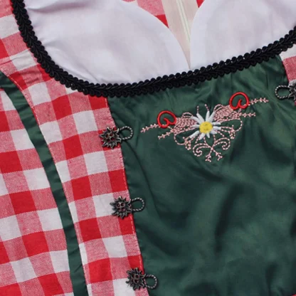 Modest Plaid Dirndl Dress - Image 6