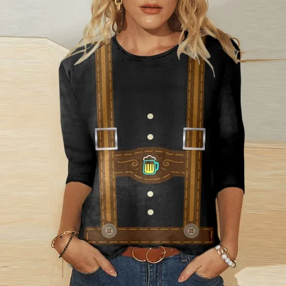 Half Sleeve Dirndl Shirt - Image 2
