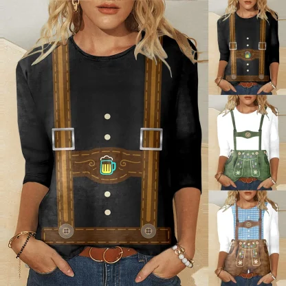 Half Sleeve Dirndl Shirt - Image 5