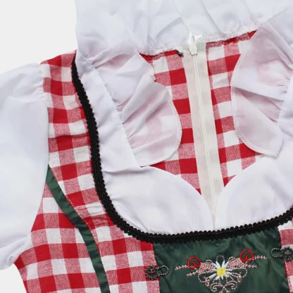 Modest Plaid Dirndl Dress - Image 5