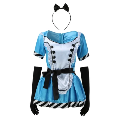 Blue Mini Dirndl Dress - Image 3
