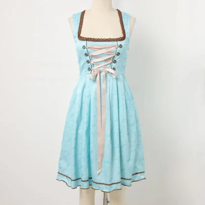 Square Neck Sleeveless Dirndl Dress - Image 2