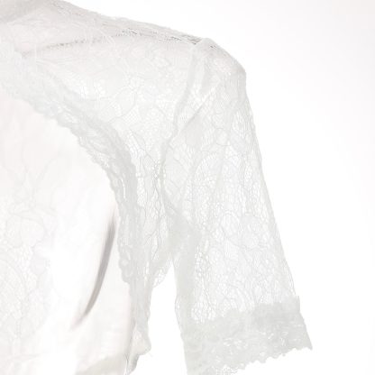 Sexy Cutout Lace Dirndl Shirt - Image 6
