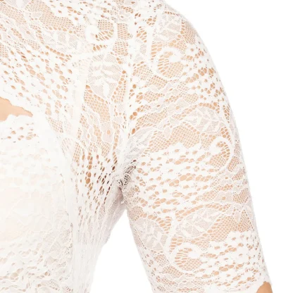 Sexy Sheer Lace Dirndl Shirt - Image 5