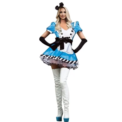 Blue Mini Dirndl Dress - Image 6