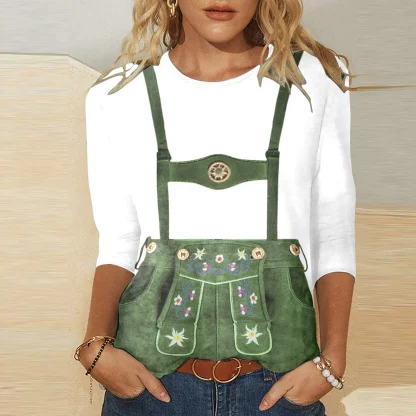 Half Sleeve Dirndl Shirt - Image 4