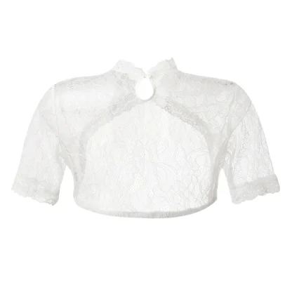 Sexy Cutout Lace Dirndl Shirt - Image 5