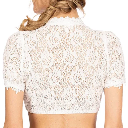 Keyhole Sheer Lace Dirndl Shirt - Image 4