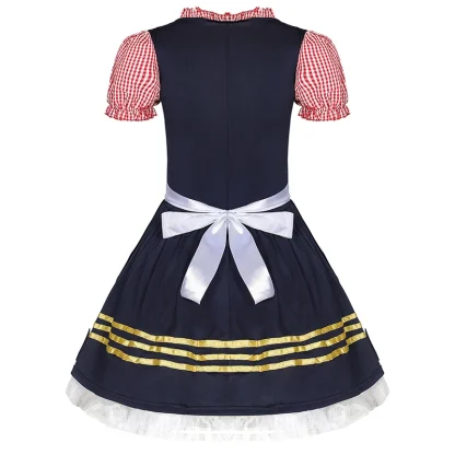 Ruffle Puff Sleeve Dirndl Dress - Image 3
