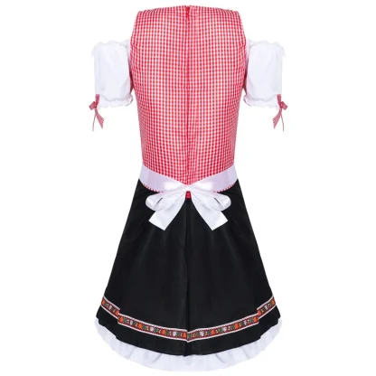 Ruffle Puff Sleeve Dirndl Dress - Image 5