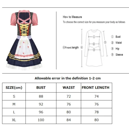 Ruffle Puff Sleeve Dirndl Dress - Image 7