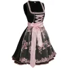 Sexy Lace-up Floral Dirndl Dress - Image 2
