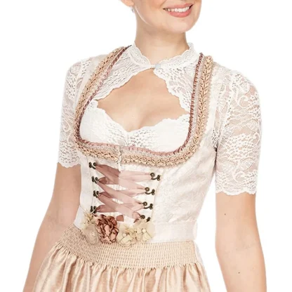 Sexy Keyhole Lace Dirndl Shirt - Image 3