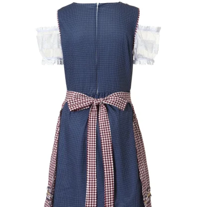 Plaid Apron A-line Dirndl Dress - Image 6