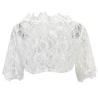 V-neck Half Sleeve Dirndl Shirt - Image 4