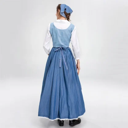 A-line Maxi Retro Dirndl Dress - Image 4