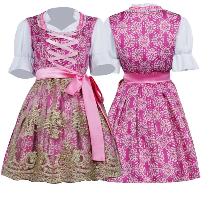 Luxury Patterend Mini Dirndl Dress - Image 6