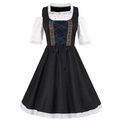 Vintage-style Floral Dirndl Dresses - Image 3