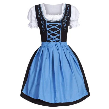 Lace-up Front A-line Dirndl Dresses