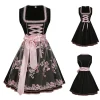 Sexy Lace-up Floral Dirndl Dress - Image 5