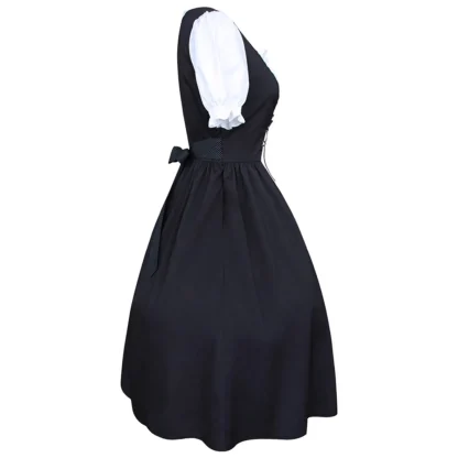 Square Neck A-line Dirndl Dress - Image 5