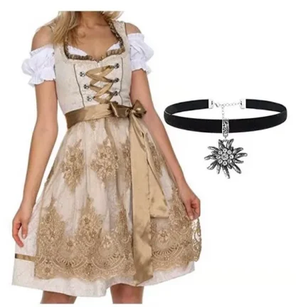 Lace Apron Luxury Dirndl Dress