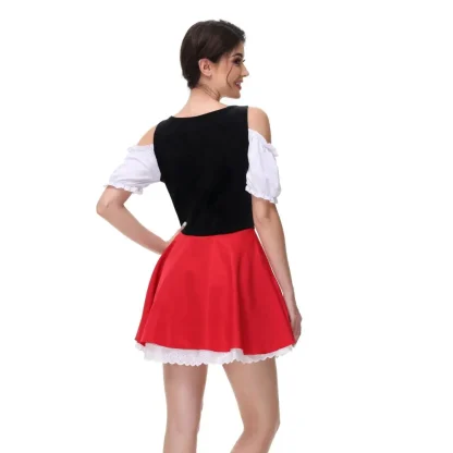 Lace-up Front Mini Dirndl Dresses - Image 2