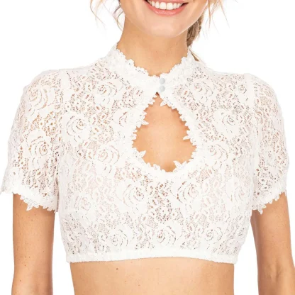 Sexy Lace Keyhole Dirndl Shirt