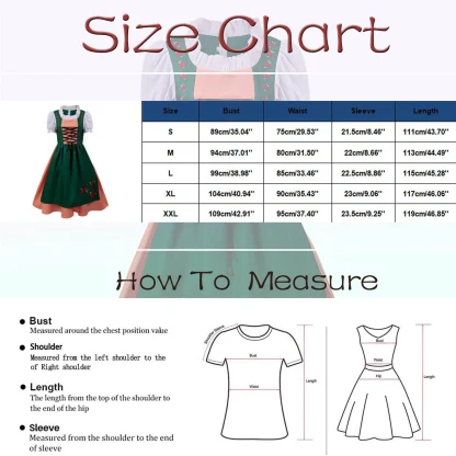Ruffle Neckline A-line Dirndl Dress - Image 6