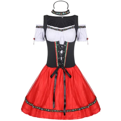 Cold-shoulder Mini Dirndl Dress - Image 4