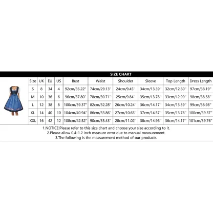 Floral Apron Midi Dirndl Dress - Image 7
