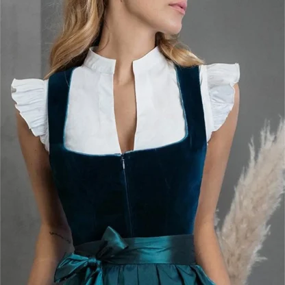 Flying Ruffle Sleeve Dirndl Shirt - Image 2