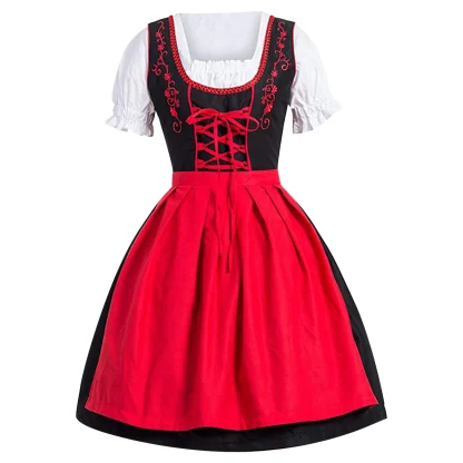 Lace-up Front A-line Dirndl Dresses - Image 4