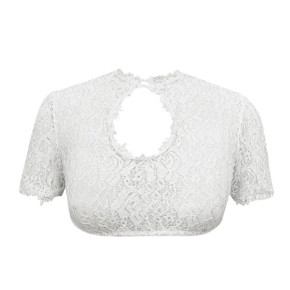 Sexy Lace Keyhole Dirndl Shirt - Image 6