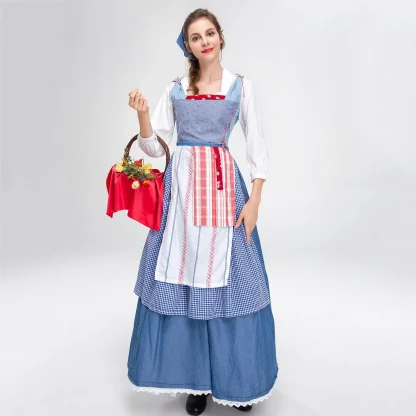 A-line Maxi Retro Dirndl Dress - Image 3