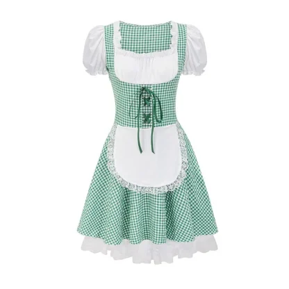 Sexy Plaid Mini Dirndl Dresses - Image 5