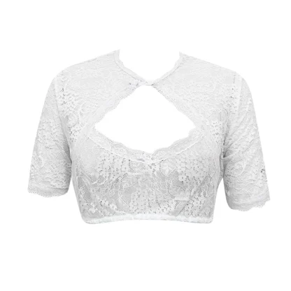 Sexy Keyhole Lace Dirndl Shirt - Image 5
