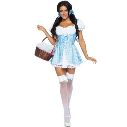 Sexy Plaid Mini Dirndl Dresses - Image 3