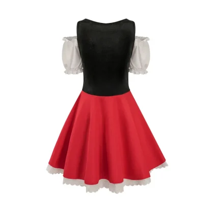 Lace-up Front Mini Dirndl Dresses - Image 3