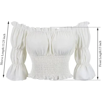 Off-shoulder Half Sleeve Dirndl Shirt - Image 4