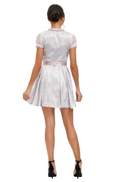Waist Tie Mini Dirndl Dress - Image 6
