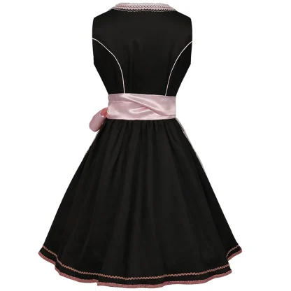 Sexy Lace-up Floral Dirndl Dress - Image 3