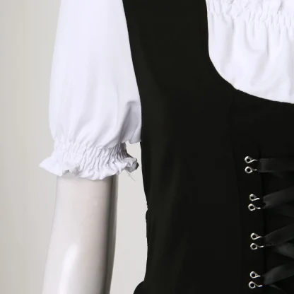 Square Neck A-line Dirndl Dress - Image 6