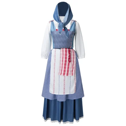A-line Maxi Retro Dirndl Dress