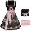 Sexy Lace-up Floral Dirndl Dress - Image 6