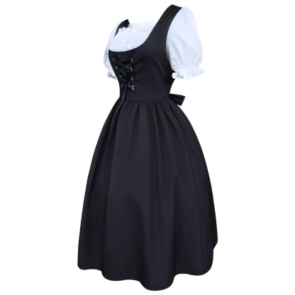 Square Neck A-line Dirndl Dress - Image 4