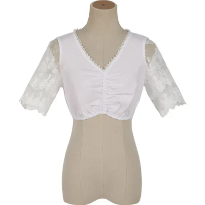 Embroidered Floral Dirndl Dress - Image 6
